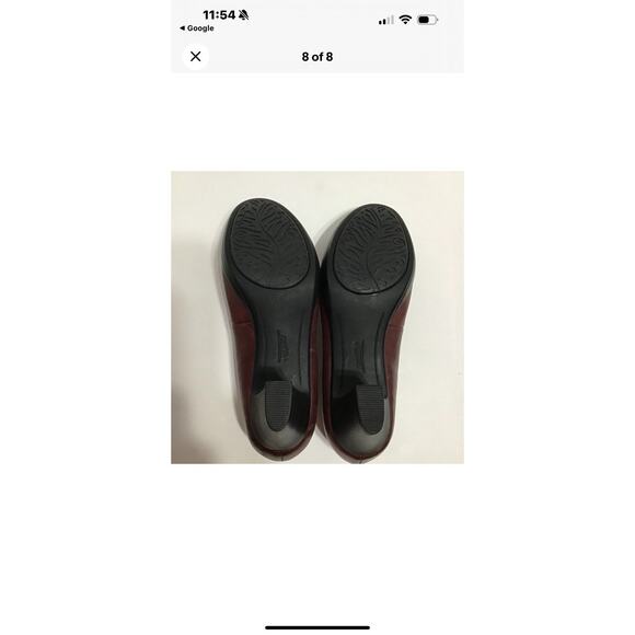 Earth Tamarack Womens Heels Size 11 Brown Round Toe Leather Low 2” Orthopedic - Picture 4 of 4